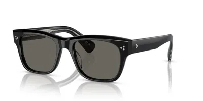 Pre-owned Oliver Peoples Birell Sun Ov 5524su Black/carbon Grey (1492/r5) Sunglasses In Gray
