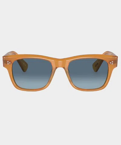 Oliver Peoples Birrel Sunglasses In Orange