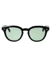 Oliver Peoples Black Acetate Optical Glasses In Green