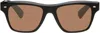 Oliver Peoples Black Oliver Sixties Sunglasses In Persimmon Mirror