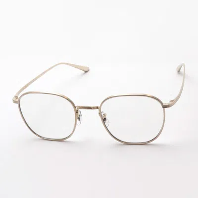 Pre-owned Oliver Peoples Board Meeting 2 Ov1230st 52921w Gold 49mm Eyeglasses Gold Frame In Clear