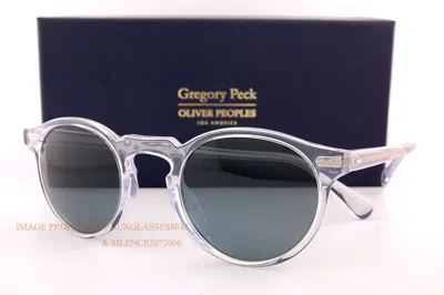 Pre-owned Oliver Peoples Brand  Sunglasses Gregory Peck Sun Ov 5217s 1101r8 Crystal In Crystal Indigo Photoch