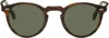 Oliver Peoples Tortoiseshell Gregory Peck Edition Round Sunglasses In Tuscany Tortoise