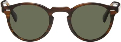 OLIVER PEOPLES BROWN GREGORY PECK SUNGLASSES