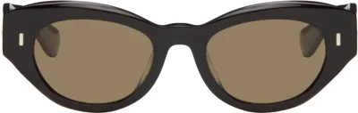 Oliver Peoples Lerrue Oval Sunglasses In Black