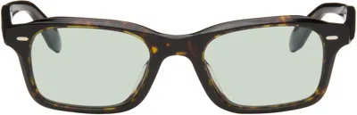 Oliver Peoples Brown N.08 Sunglasses In Black