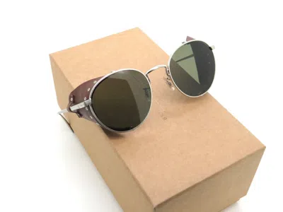 Pre-owned Oliver Peoples Brunello Cucinelli Ov1323sm 525452 Cesarino-l Silver Sunglasses In Green