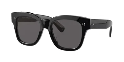 Pre-owned Oliver Peoples Capannelle Ov 5486s Havana/green (1654/52) Sunglasses In Grey Polarized