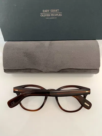 Pre-owned Oliver Peoples Cary Grant Optical Ov5413u In Grant Tortoise Msrp$468 Rare Find In Gray