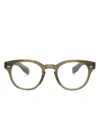 Oliver Peoples Cary Grant Round-frame Glasses In Green