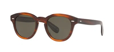Pre-owned Oliver Peoples Cary Grant Sun Ov 5413su Grant Tortoise/g-15 Polarized Sunglasses