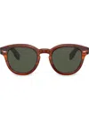 Oliver Peoples 50mm Cary Grant Polarized Round Sunglasses In Brown