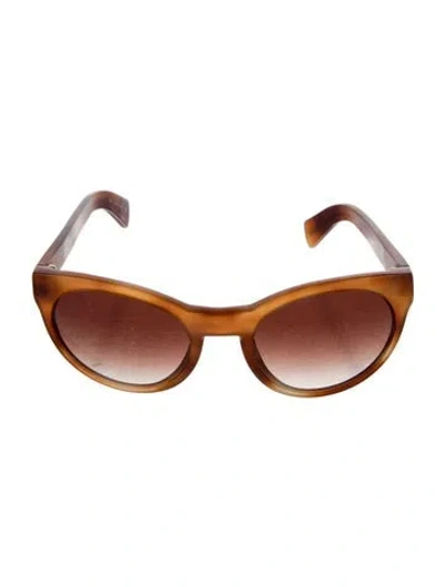 Pre-owned Oliver Peoples Cat-eye Gradient Sunglasses In Brown