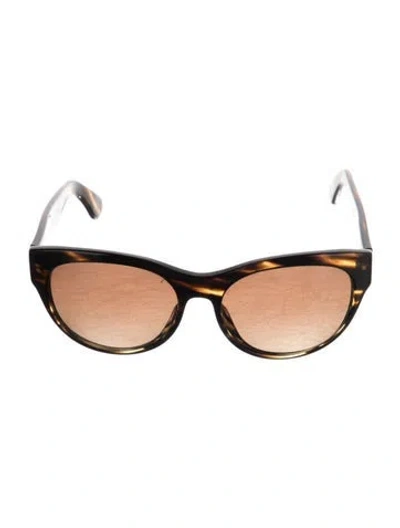 Pre-owned Oliver Peoples Cat-eye Gradient Sunglasses In Brown