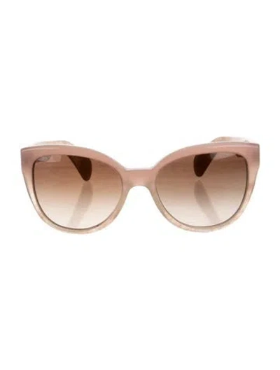 Pre-owned Oliver Peoples Cat-eye Gradient Sunglasses In Pink