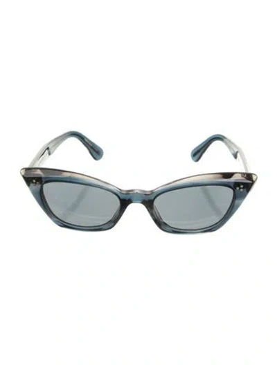Pre-owned Oliver Peoples Cat-eye Mirrored Sunglasses In Multi