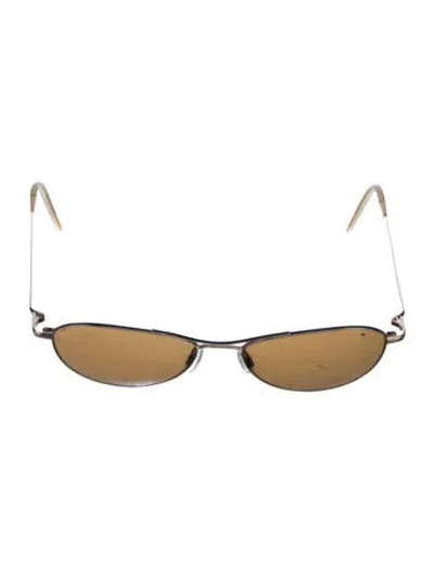 Pre-owned Oliver Peoples Cat-eye Tinted Sunglasses In Brown