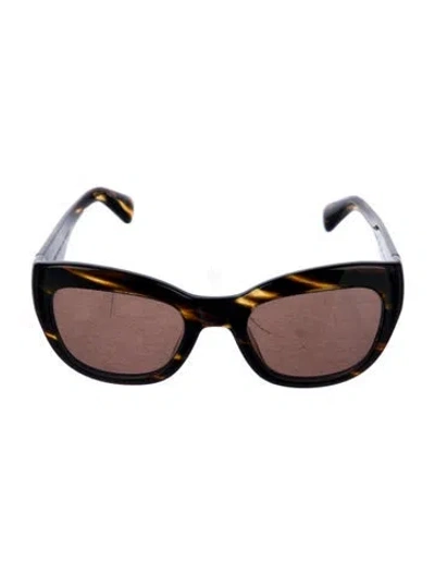 Pre-owned Oliver Peoples Cat-eye Tinted Sunglasses In Multi