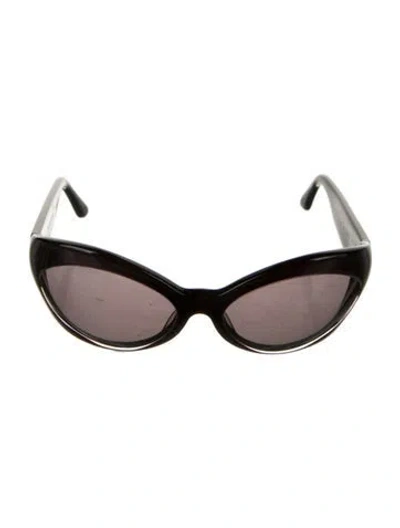 Pre-owned Oliver Peoples Cat-eye Tinted Sunglasses In Purple