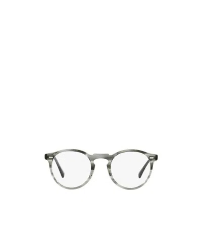 Oliver Peoples Circular Frame Flat Mirror In White