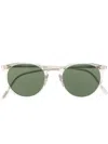 Oliver Peoples Circular Sunglasses In Grey
