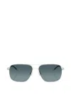 Oliver Peoples Clifton 58mm Polarized Gradient Rectangular Sunglasses In Blue