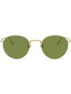 Oliver Peoples Coleridge Round Sunglasses In Green