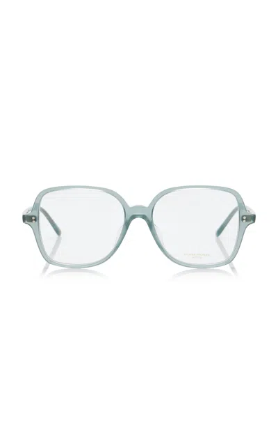 Oliver Peoples Cordina Square-frame Acetate Glasses In Blue