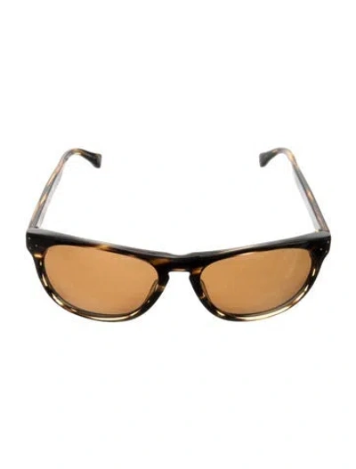 Pre-owned Oliver Peoples Daddy B Round Sunglasses In Brown