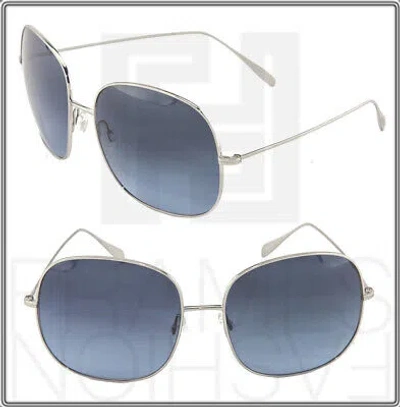 Pre-owned Oliver Peoples Daisy Ov1119st Titanium Sunglasses Polarized Silver Blue 1119