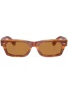 Oliver Peoples Davri Rectangle-frame Sunglasses In 174253 Sugi Tortoise
