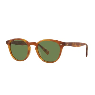 Oliver Peoples Desmon Ov5454su Sunglasses In Brown/green Solid