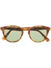 Oliver Peoples Desmon Round-frame Sunglasses In Brown