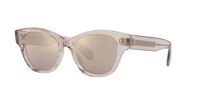 Pre-owned Oliver Peoples Eadie Ov5490su 14675d Dune Rose/grey Gold Photochromic Sunglasses