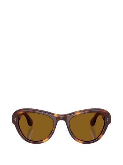 Oliver Peoples Encina Cat-eye Frame Sunglasses In Brown
