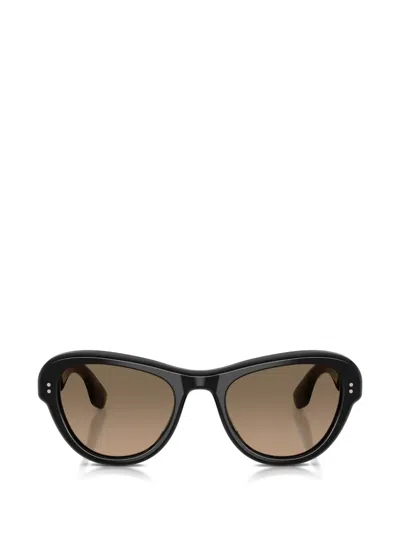 Oliver Peoples Encina Geometric-frame Sunglasses In Blue