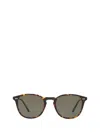 Oliver Peoples Forman Square Polarized Sunglasses In Dark Green