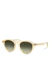 Oliver Peoples Eyles Round-frame Sunglasses In Black