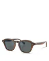 Oliver Peoples Eyles Square Sunglasses, 48mm In Blue Brown