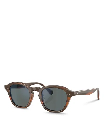 Oliver Peoples Eyles Square Sunglasses, 48mm In Brown