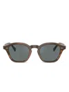 Oliver Peoples Womens Green Ov5580su Eyles Square-frame Acetate Sunglasses In Multi