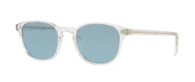 Pre-owned Oliver Peoples Fairmont Ov 5219s Crystal/cobalto (1101/56) Sunglasses