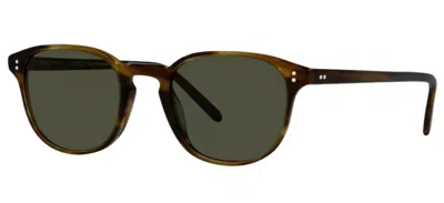 Pre-owned Oliver Peoples Fairmont Sun Bark / G-15 Ov5219s 167752 49mm