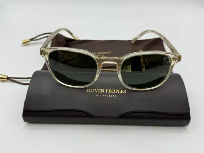 Pre-owned Oliver Peoples Fairmont Sun Ov5219s 109452 Buff / Green Sunglasses