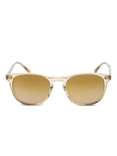 Oliver Peoples Fairmont Sun Round-frame Sunglasses In Gold