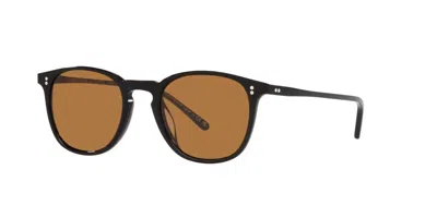 Pre-owned Oliver Peoples Finley 1993 Sun Ov 5491su Black/cognac (1731/53) Sunglasses In Brown