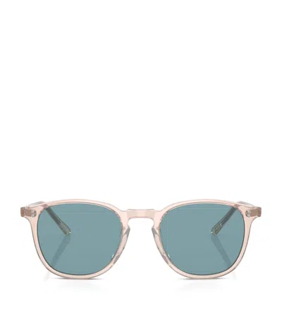 Oliver Peoples Finley 1993 Sun Round Sunglasses In Red