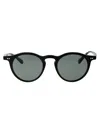 Oliver Peoples Gregory Peck 1962 47mm Polarized Round Folding Sunglasses In Black