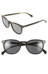 Oliver Peoples 'finley' 51mm Polarized Sunglasses In Black/graphite Polar