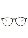 Oliver Peoples Finley Brille Mit Eckigem Gestell In Schwarz